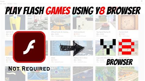 How to play Flash games using Y8 browser .